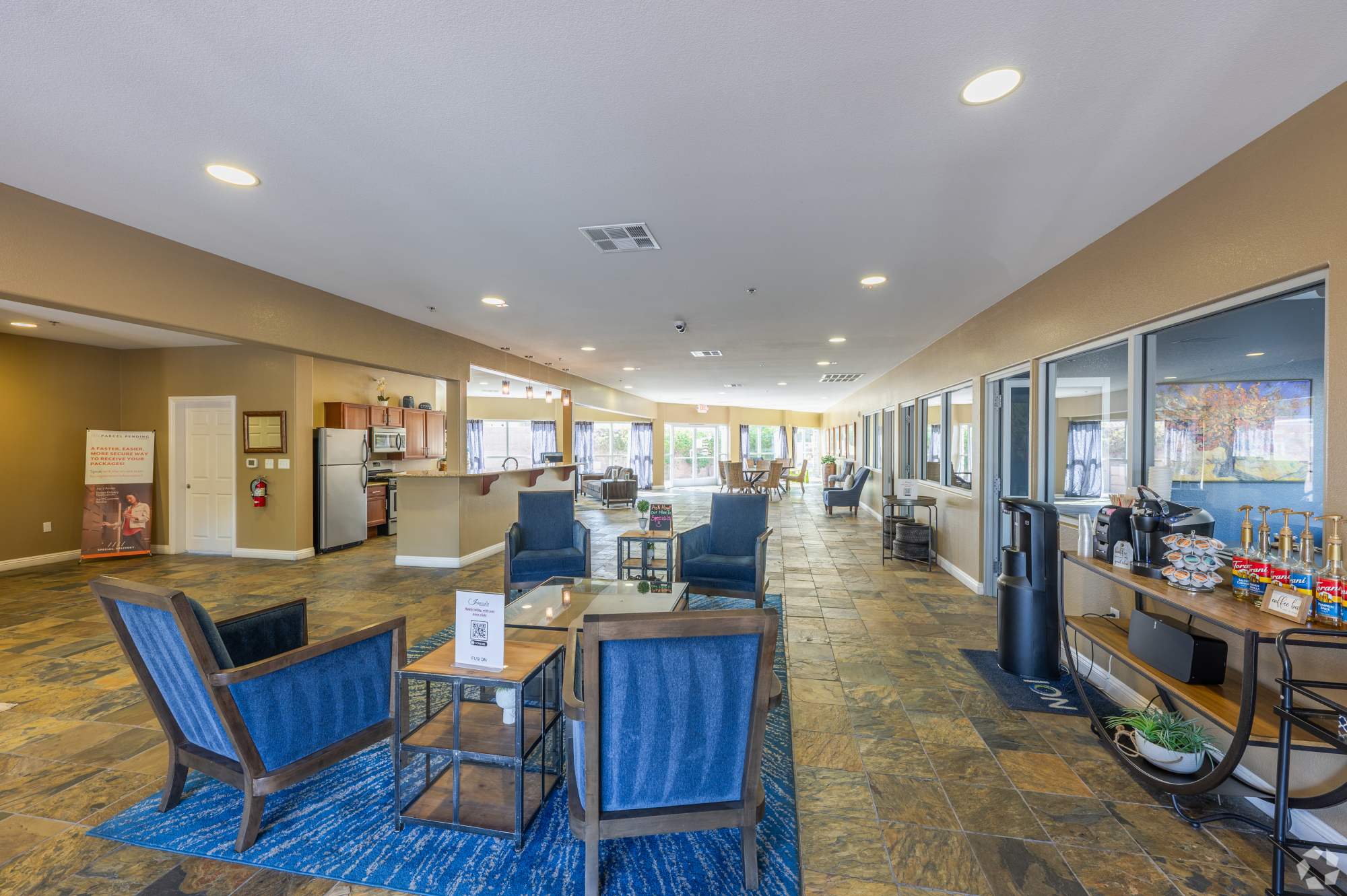 Inspirado Residences, apartment complex community lounge